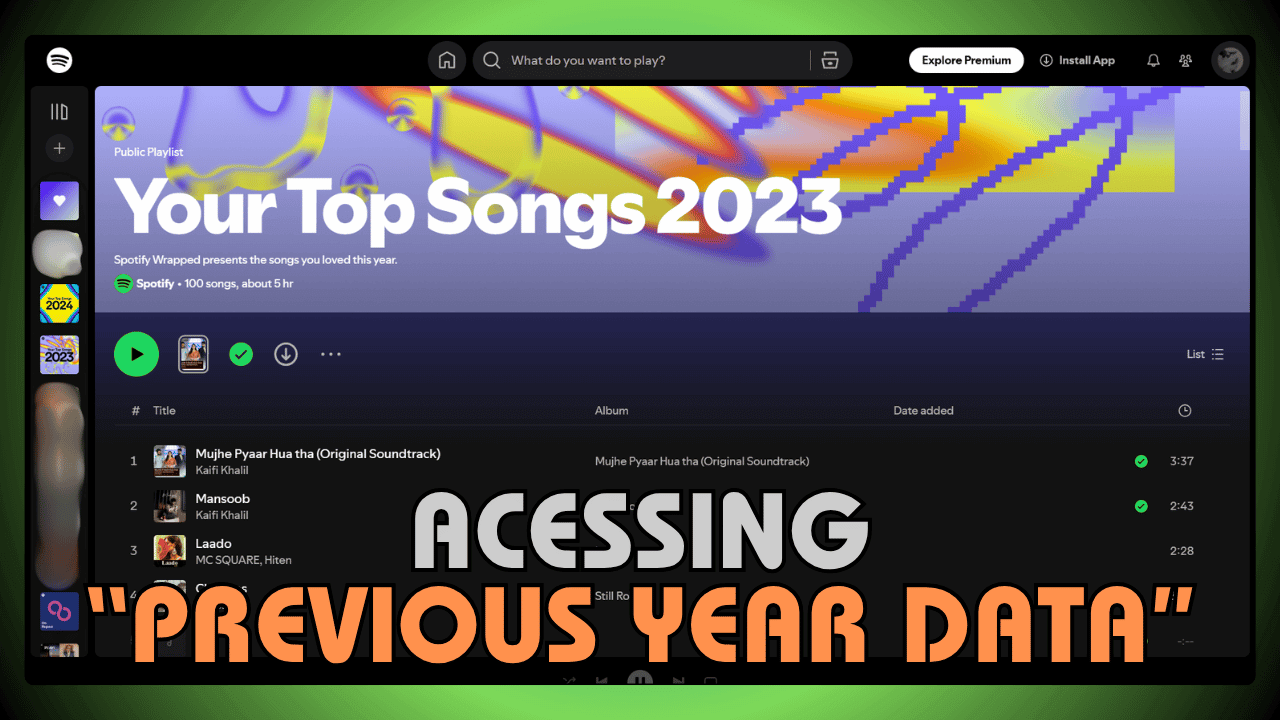Accessing Previous Year Data