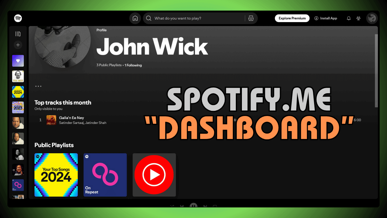 Spotify.me Personal Dashboard