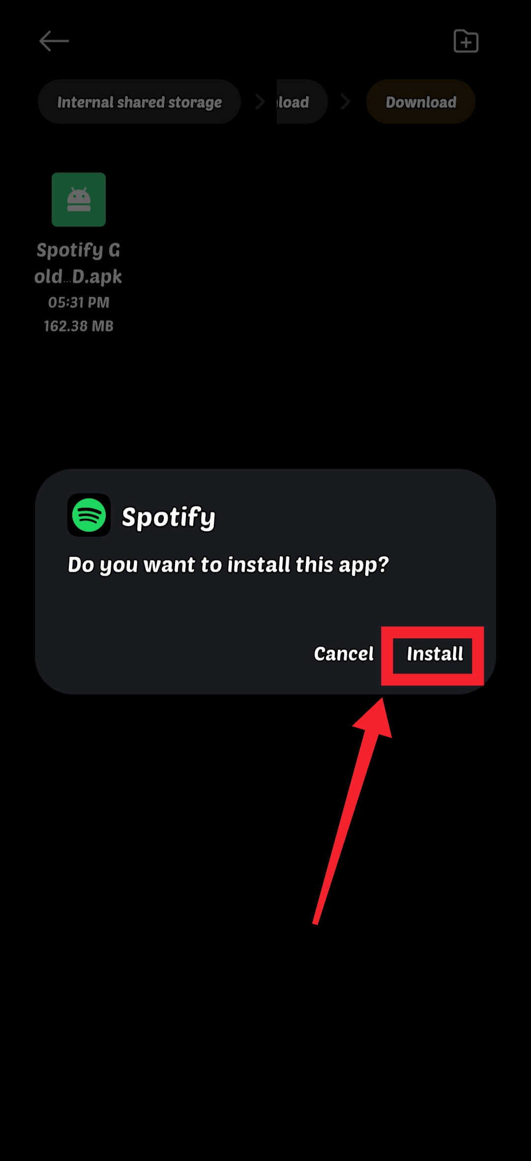 Start Installation Process